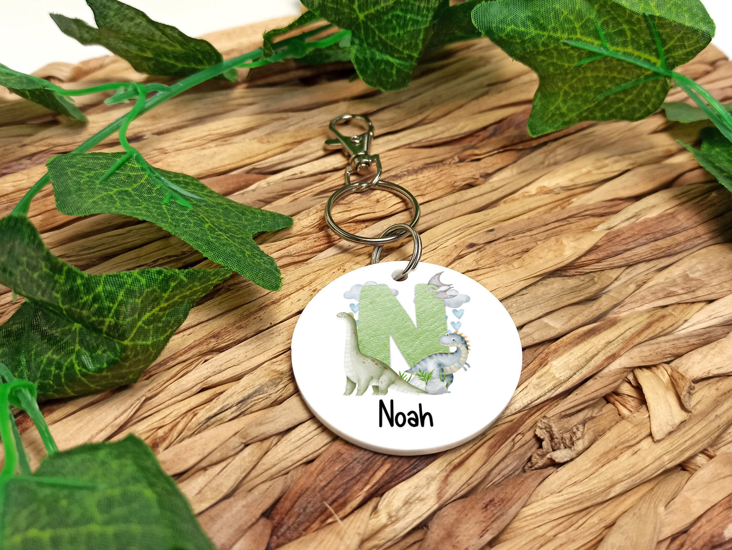 Dinosaur Personalised Bag Tag/Keyring