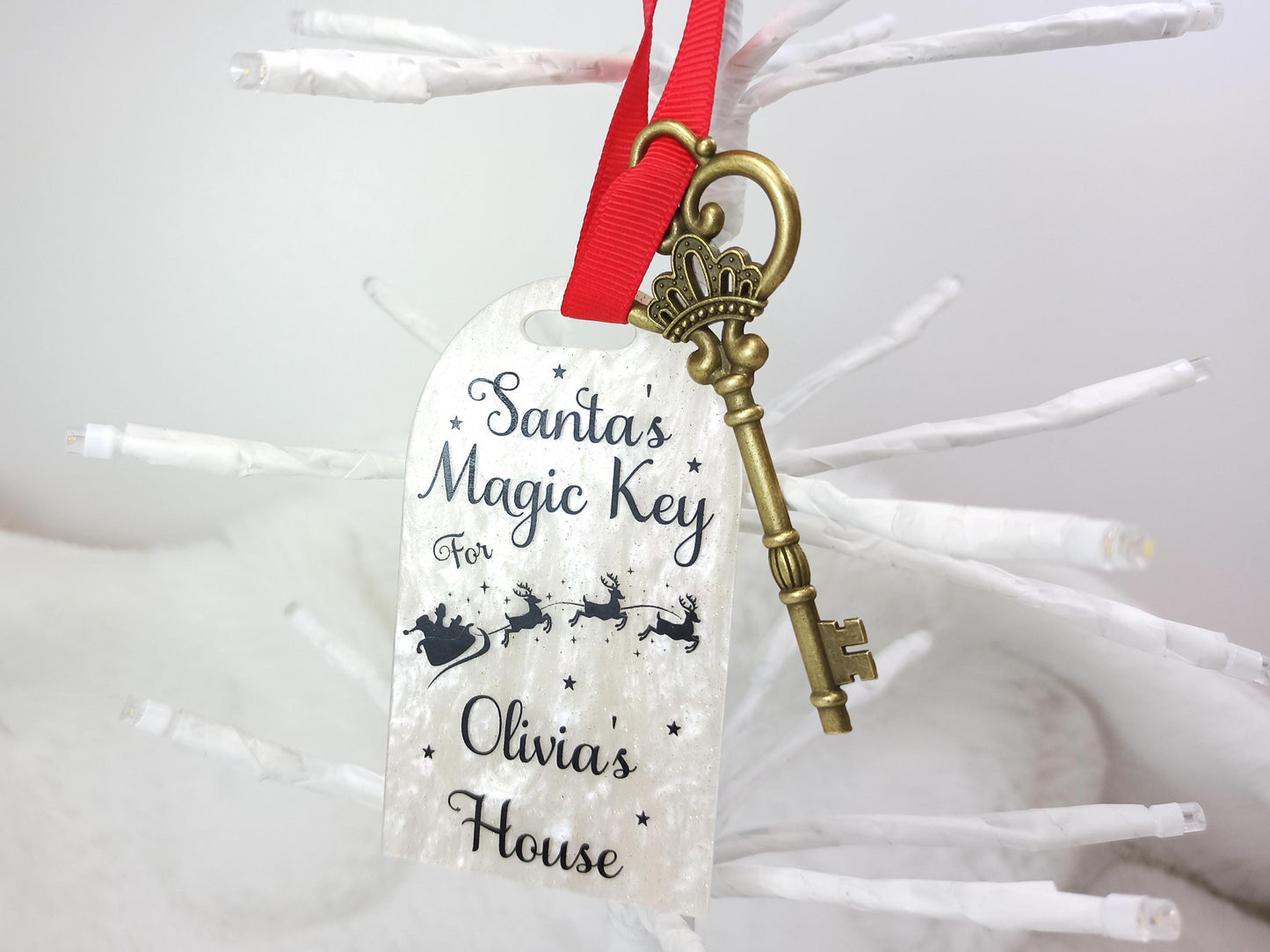 Magic Key for Santa for a house with no Chimney, Christmas Eve Tradition Keepsake