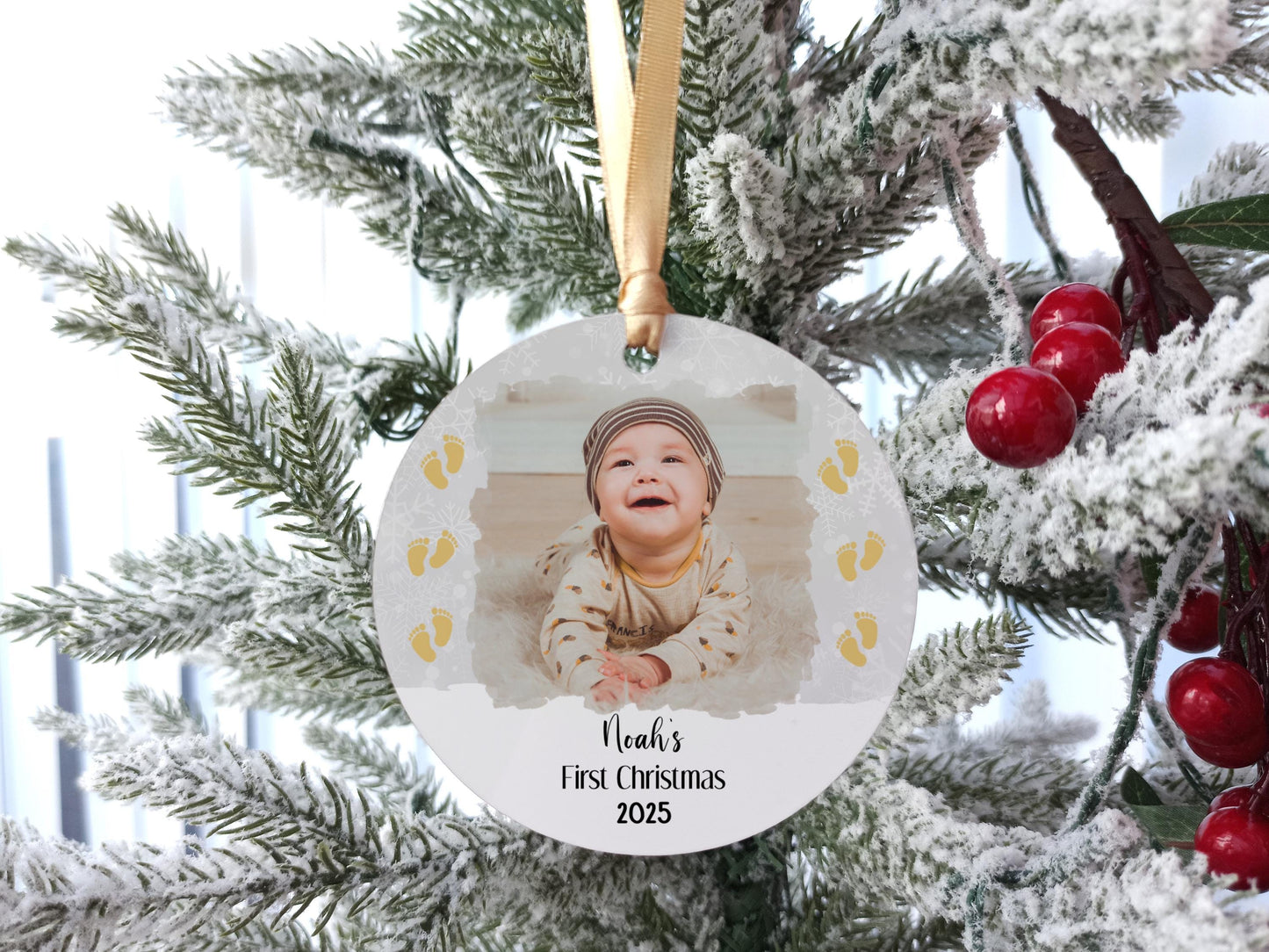 Babies First Christmas Photo Tree Decoration| Newborn |Baby Boy | Baby Girl