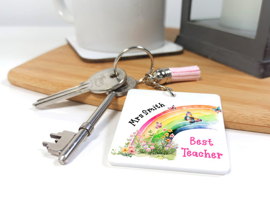 Best Teacher Keyring a lovely thank you gift