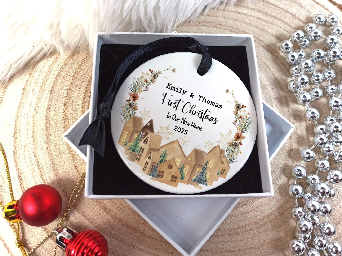 First Christmas in our new home - Personalised Tree Decoration