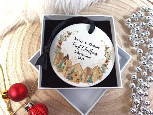 First Christmas in our new home - Personalised Tree Decoration