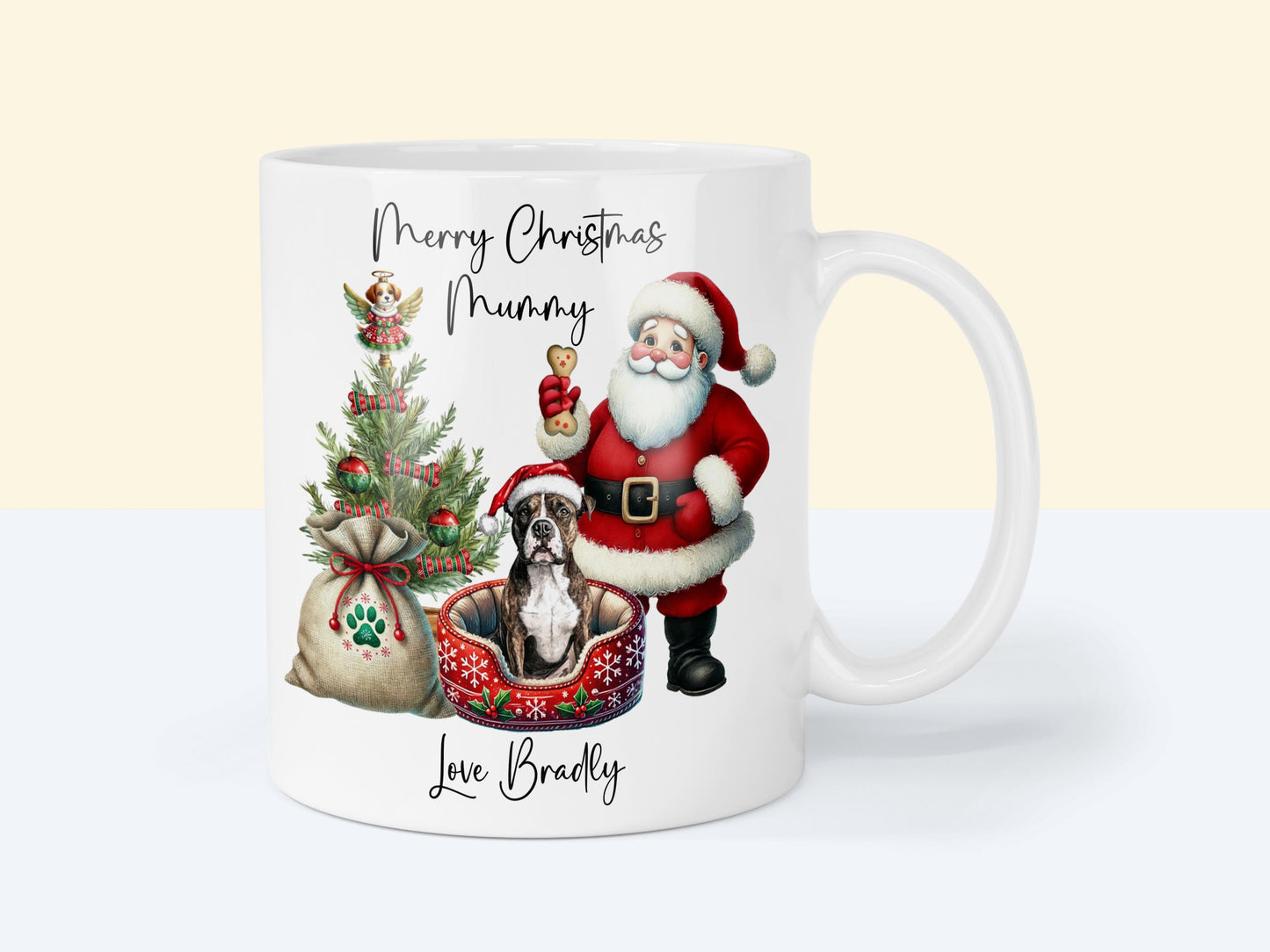 Staffordshire Bull Terrier Christmas Mug Gift | Staffy | Dog Mum or Dad Present