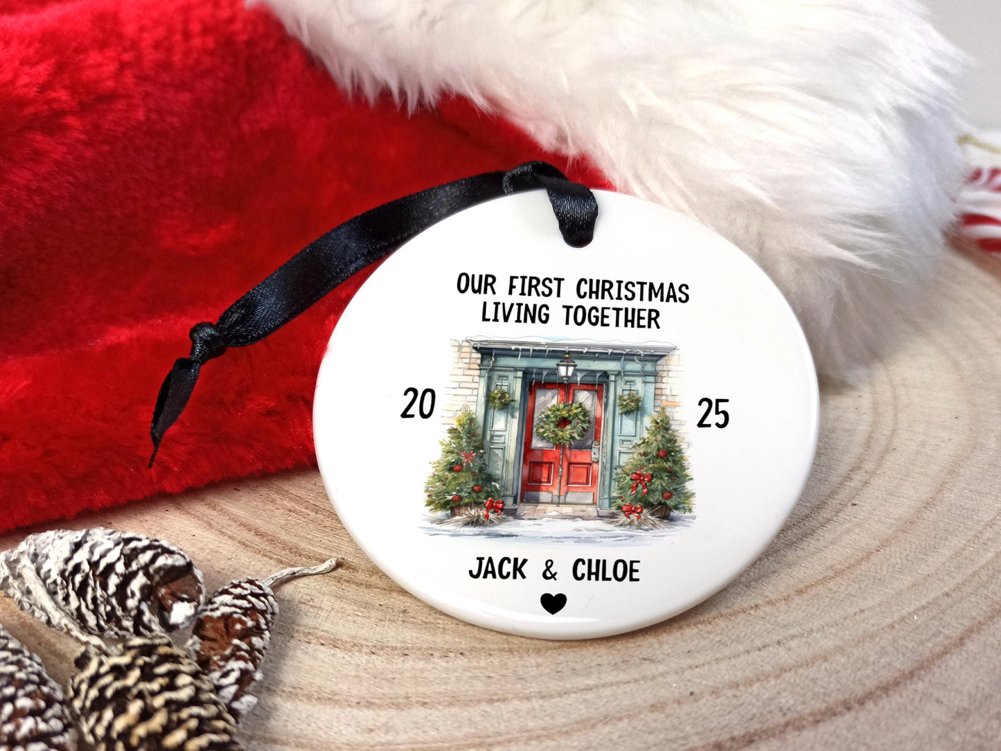 Our First Christmas Living Together - Personalised Tree Decoration