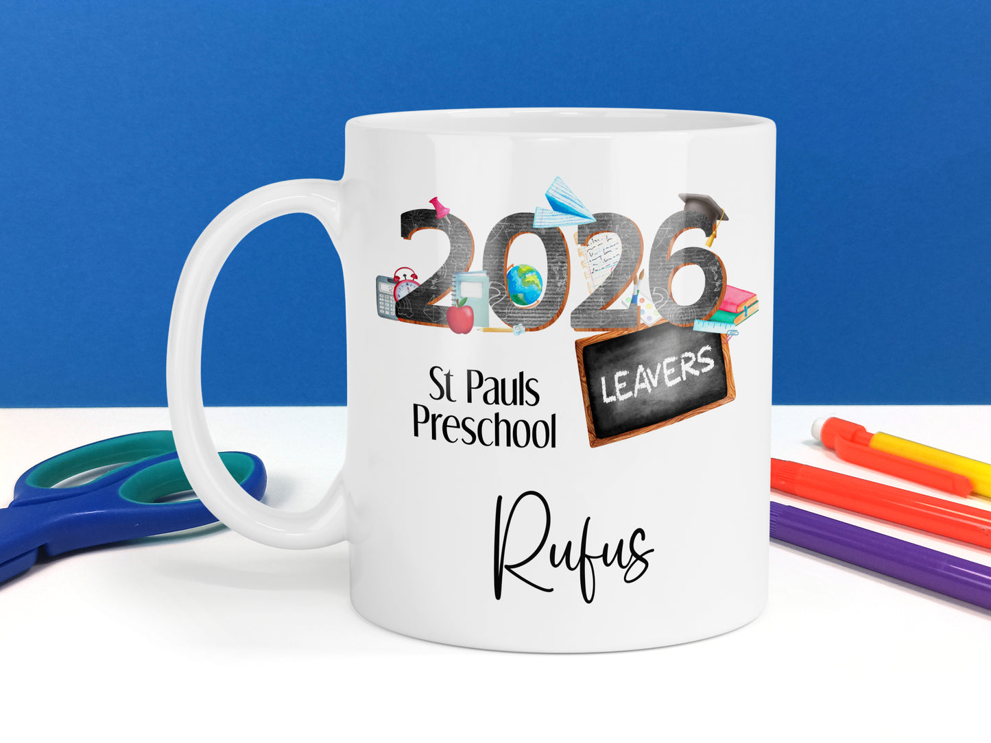 School Leaver Mug, personalised gift for Children leaving Primary or High School