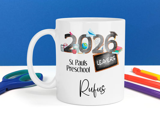 School Leaver Mug, personalised gift for Children leaving Primary or High School