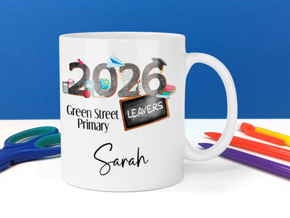 School Leaver Mug, personalised gift for Children leaving Primary or High School