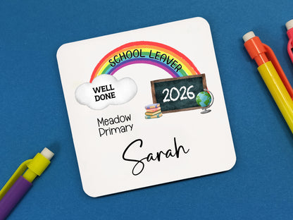 2026 Personalised School Leavers Rainbow Mug