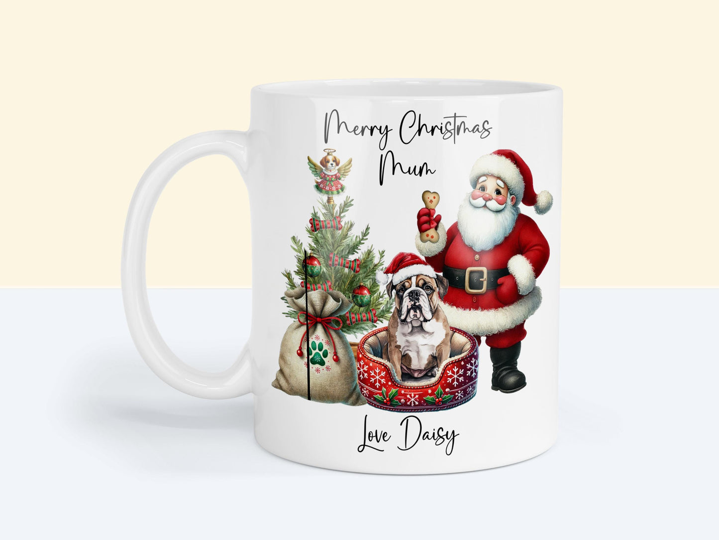 Bulldog Christmas Mug Gift | Dog Mum or Dad Present