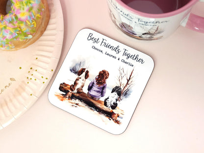 Spaniel Mug, Personalised Gift for Pet Owner, Dog Dad, Dog Mum, Best Friends Together