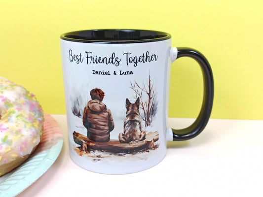 German Shepherd Mug, Alsation, Personalised Gift for Pet Owner