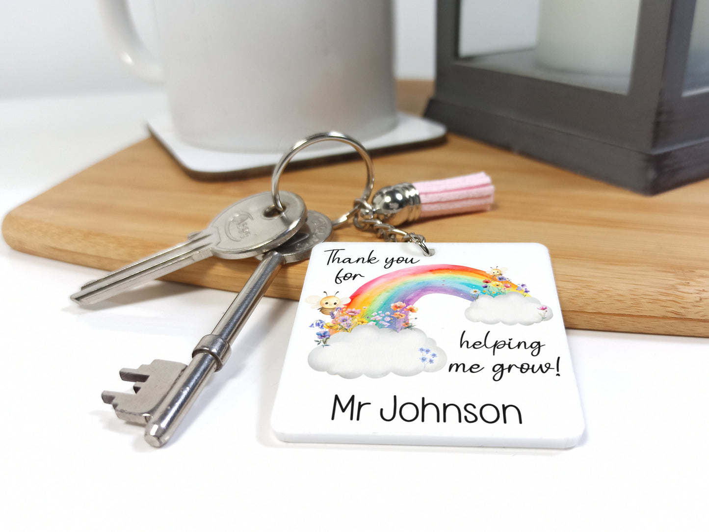 Teacher keyring, thank you for helping me shine