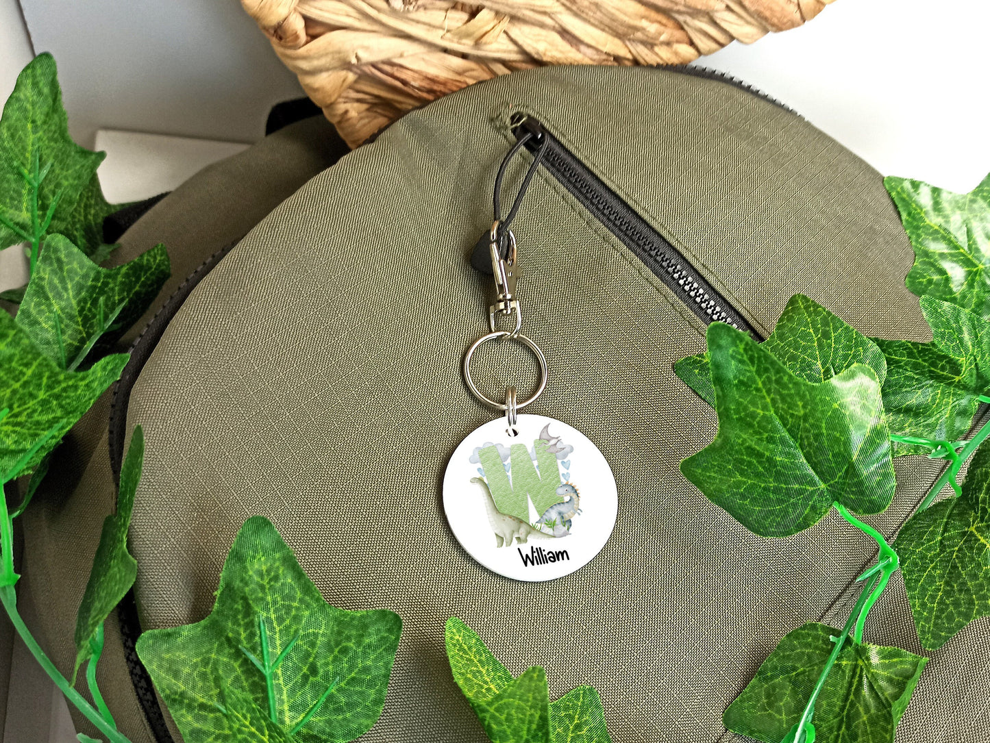 Dinosaur Personalised Bag Tag/Keyring