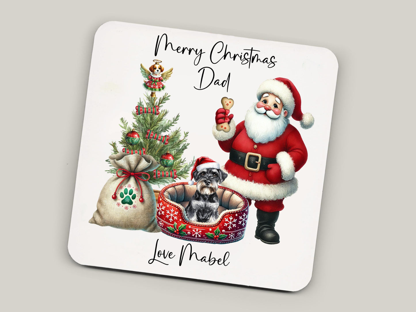 Miniature Schnauzer Christmas Mug Gift | Dog Mum or Dad Present