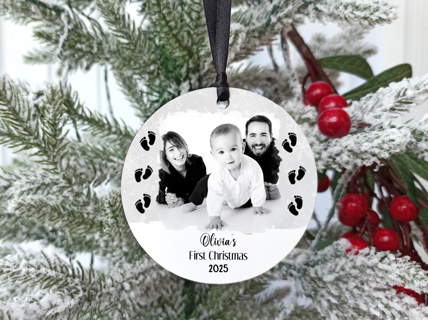 Babies First Christmas Photo Tree Decoration| Newborn |Baby Boy | Baby Girl
