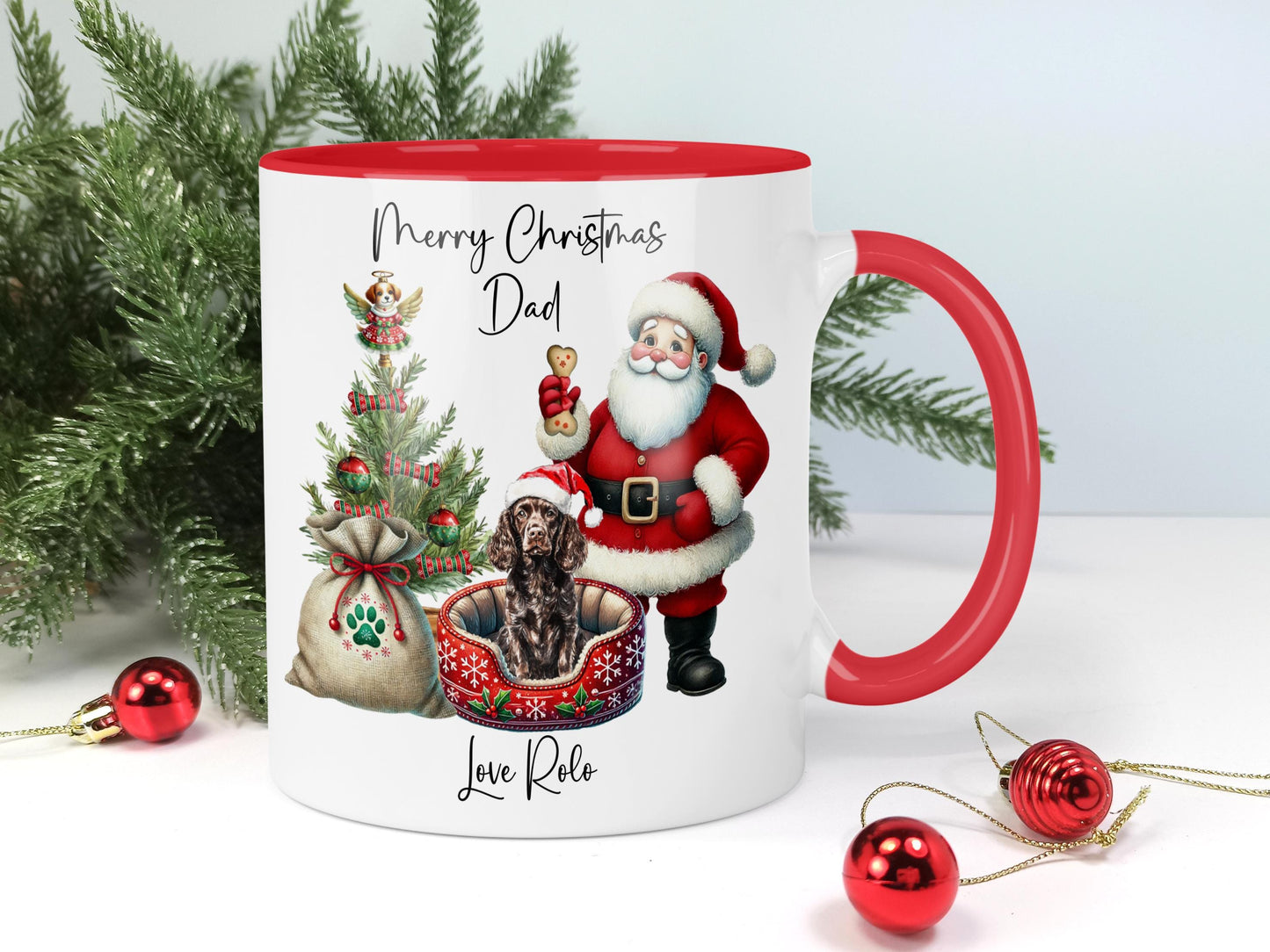 Cocker Spaniel Christmas Mug Gift | Dog Mum or Dad Present |