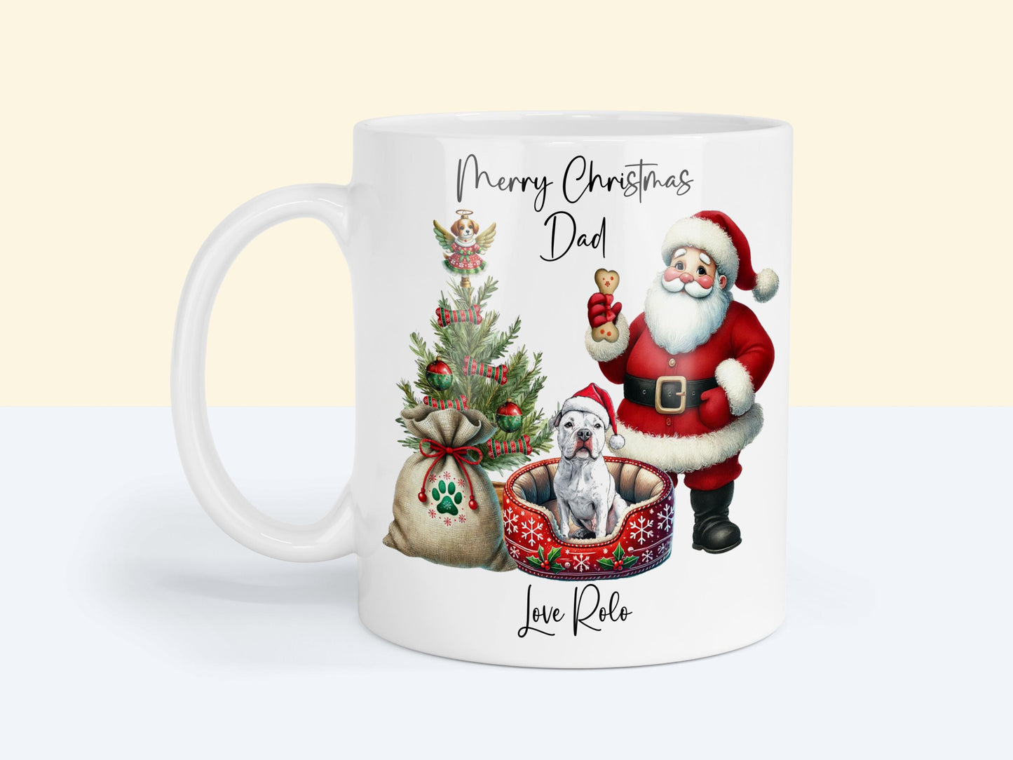Staffordshire Bull Terrier Christmas Mug Gift | Staffy | Dog Mum or Dad Present