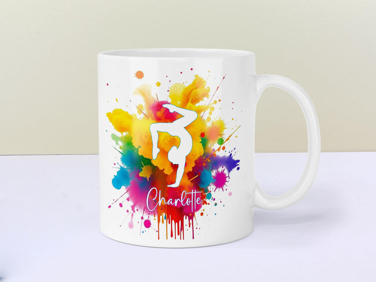 Gymnastics Mug, Gymnast personalised gift.  Good Luck Competition
