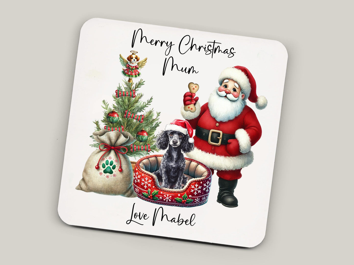 Poodle Christmas Mug Gift | Dog Mum or Dad Present