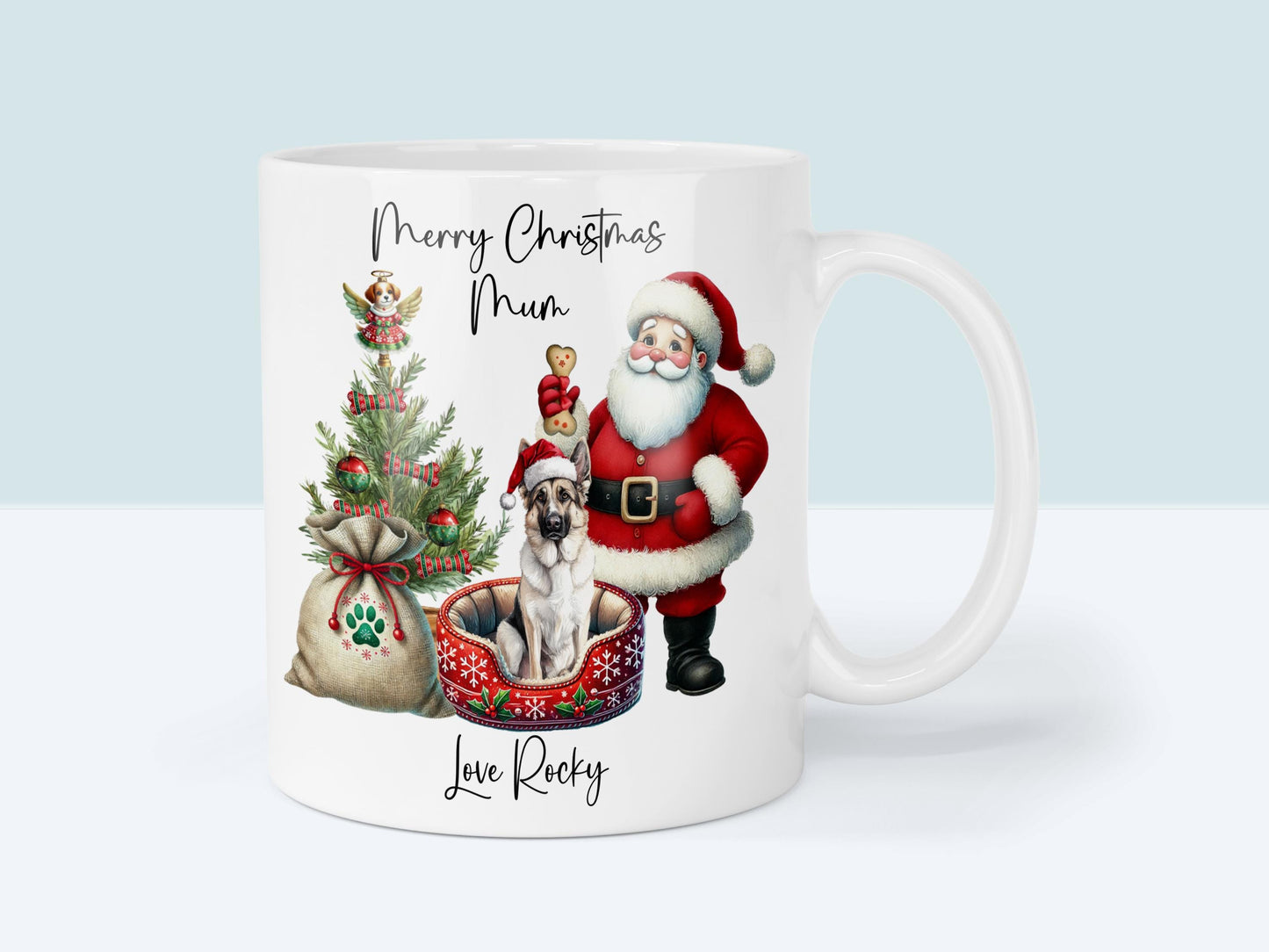 German Shepherd/Alsatian Christmas Mug Gift | Dog Mum or Dad Present