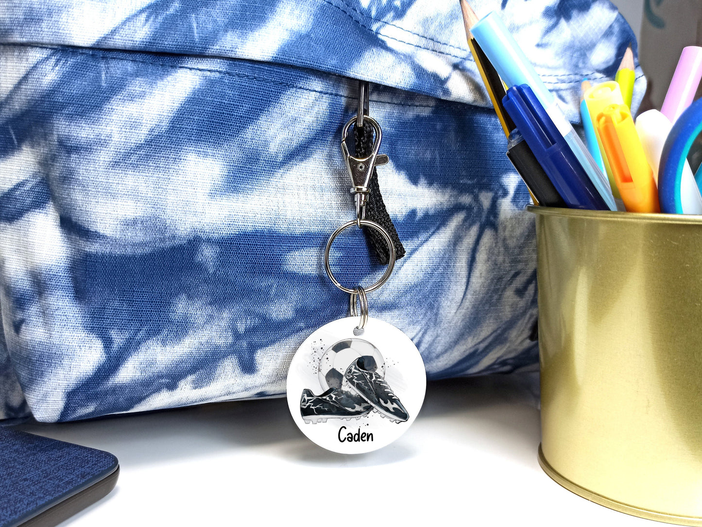 Football Personalised Bag Tag / Keyring