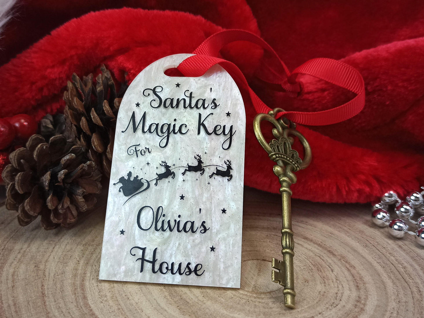Magic Key for Santa for a house with no Chimney, Christmas Eve Tradition Keepsake