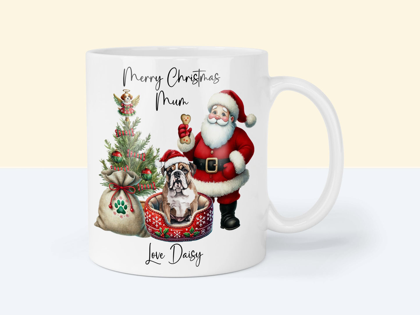 Bulldog Christmas Mug Gift | Dog Mum or Dad Present
