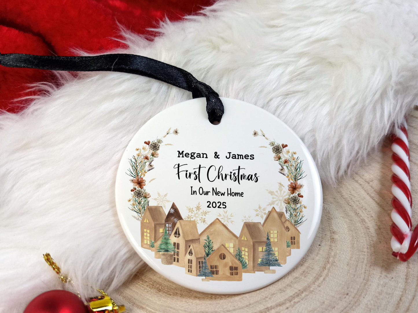First Christmas in our new home - Personalised Tree Decoration