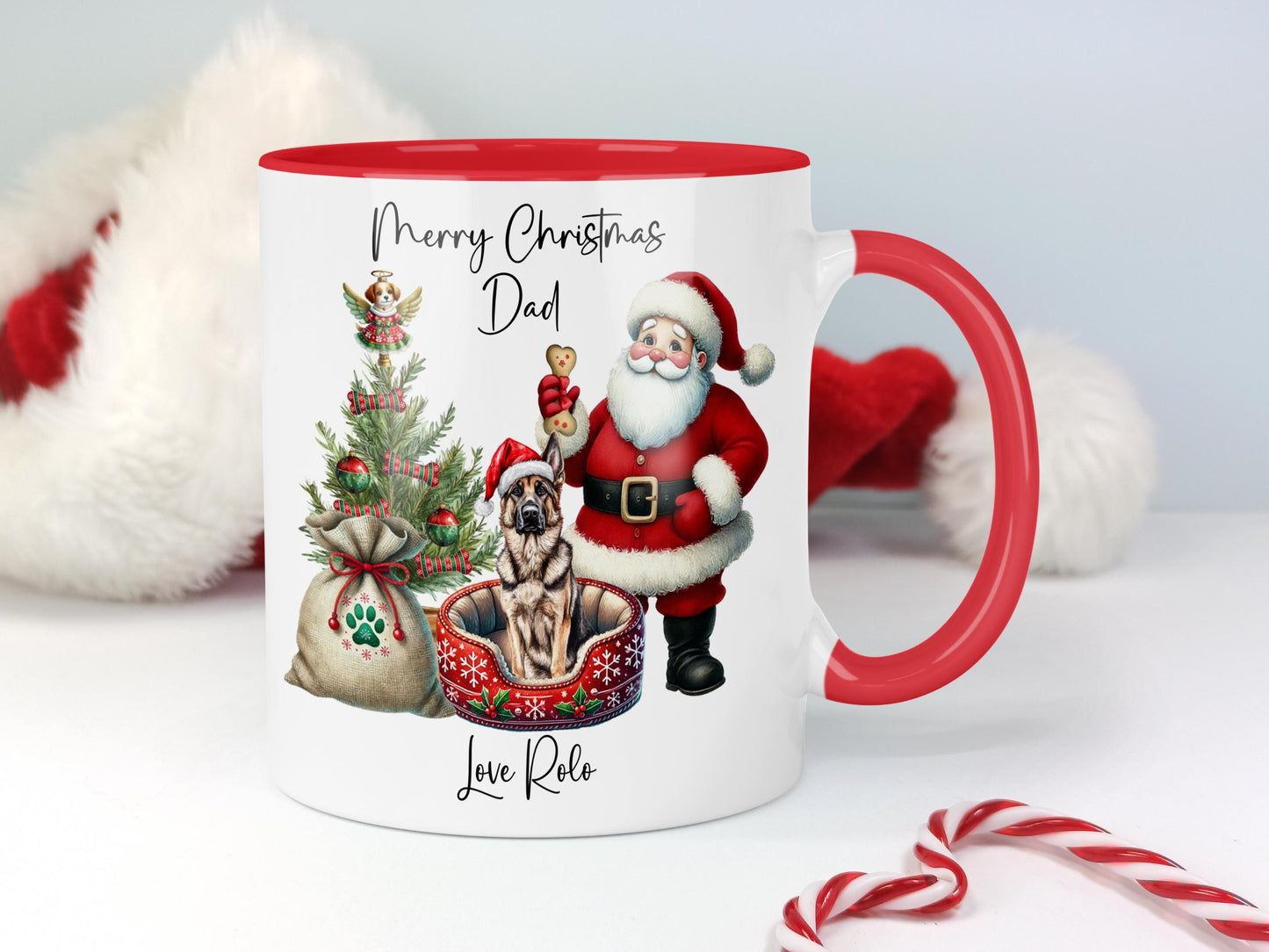 German Shepherd/Alsatian Christmas Mug Gift | Dog Mum or Dad Present