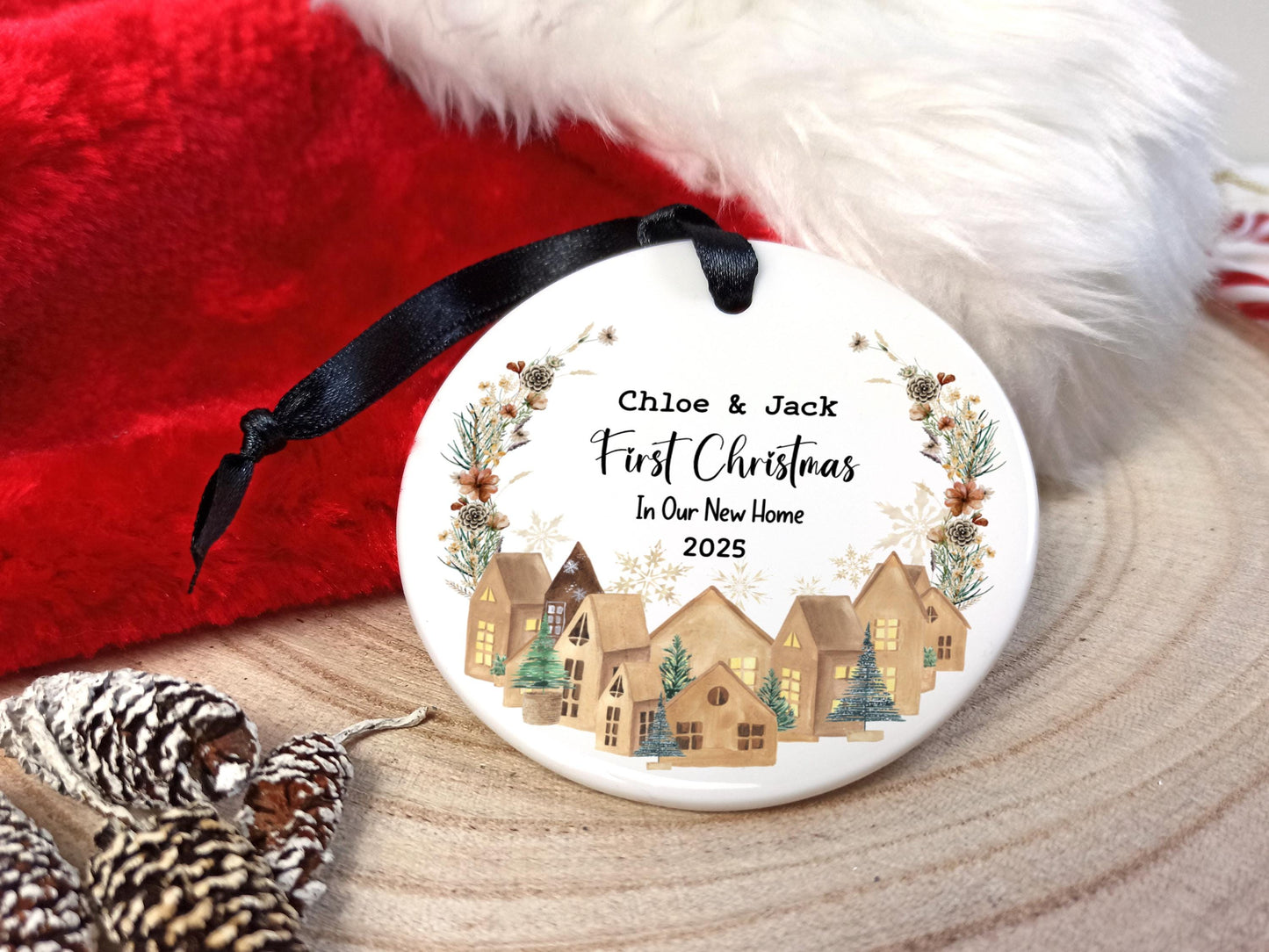 First Christmas in our new home - Personalised Tree Decoration