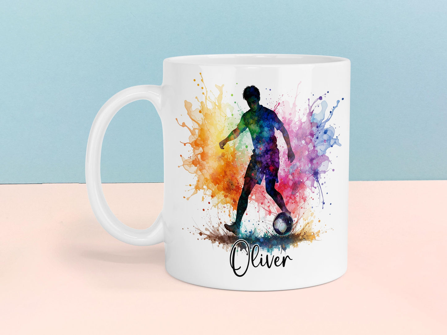 Football Mug,  Personalised gift for him.
