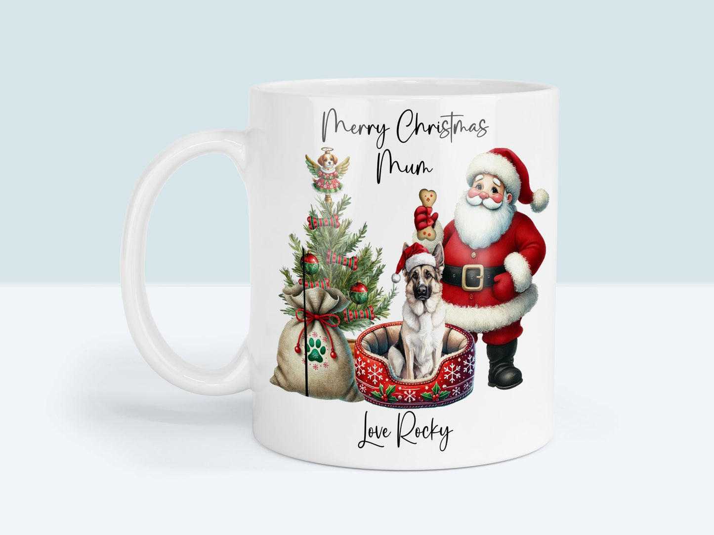 German Shepherd/Alsatian Christmas Mug Gift | Dog Mum or Dad Present