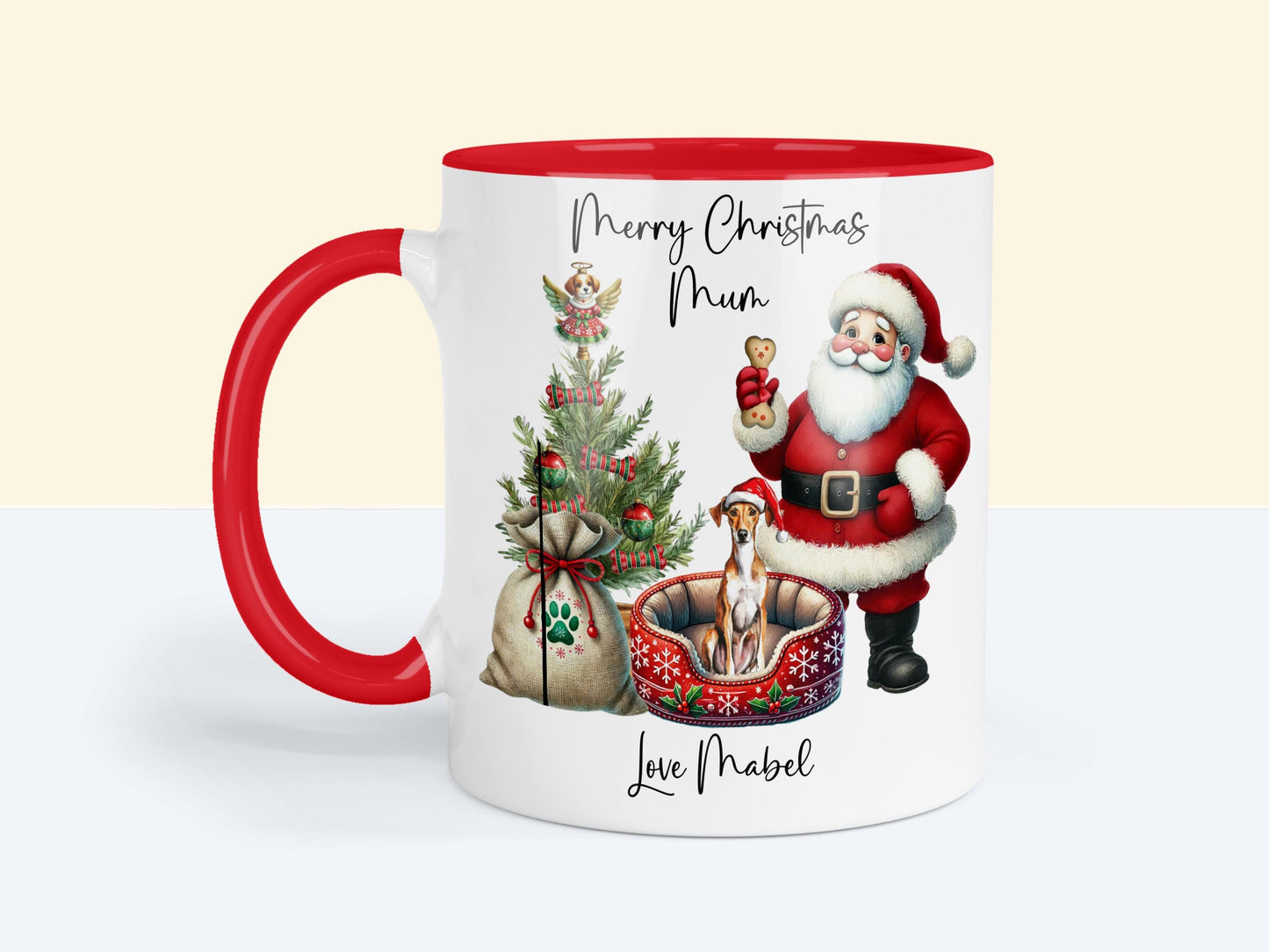 Whippet Christmas Mug Gift | Dog Mum or Dad Present
