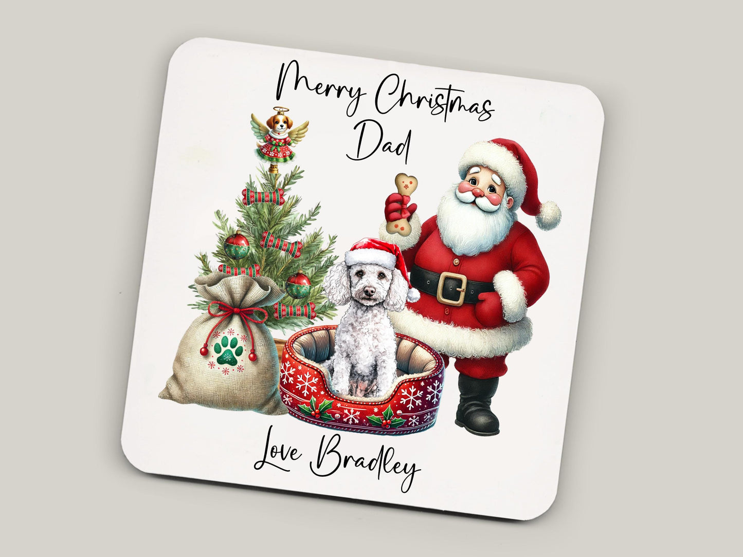 Poodle Christmas Mug Gift | Dog Mum or Dad Present