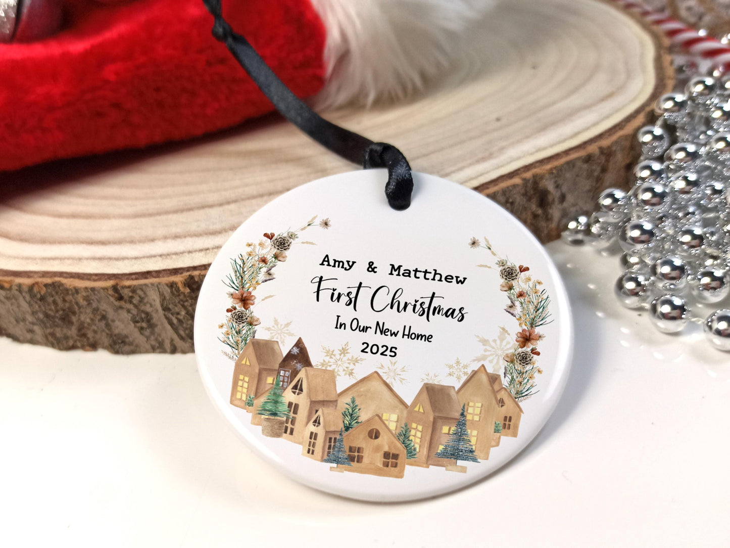 First Christmas in our new home - Personalised Tree Decoration