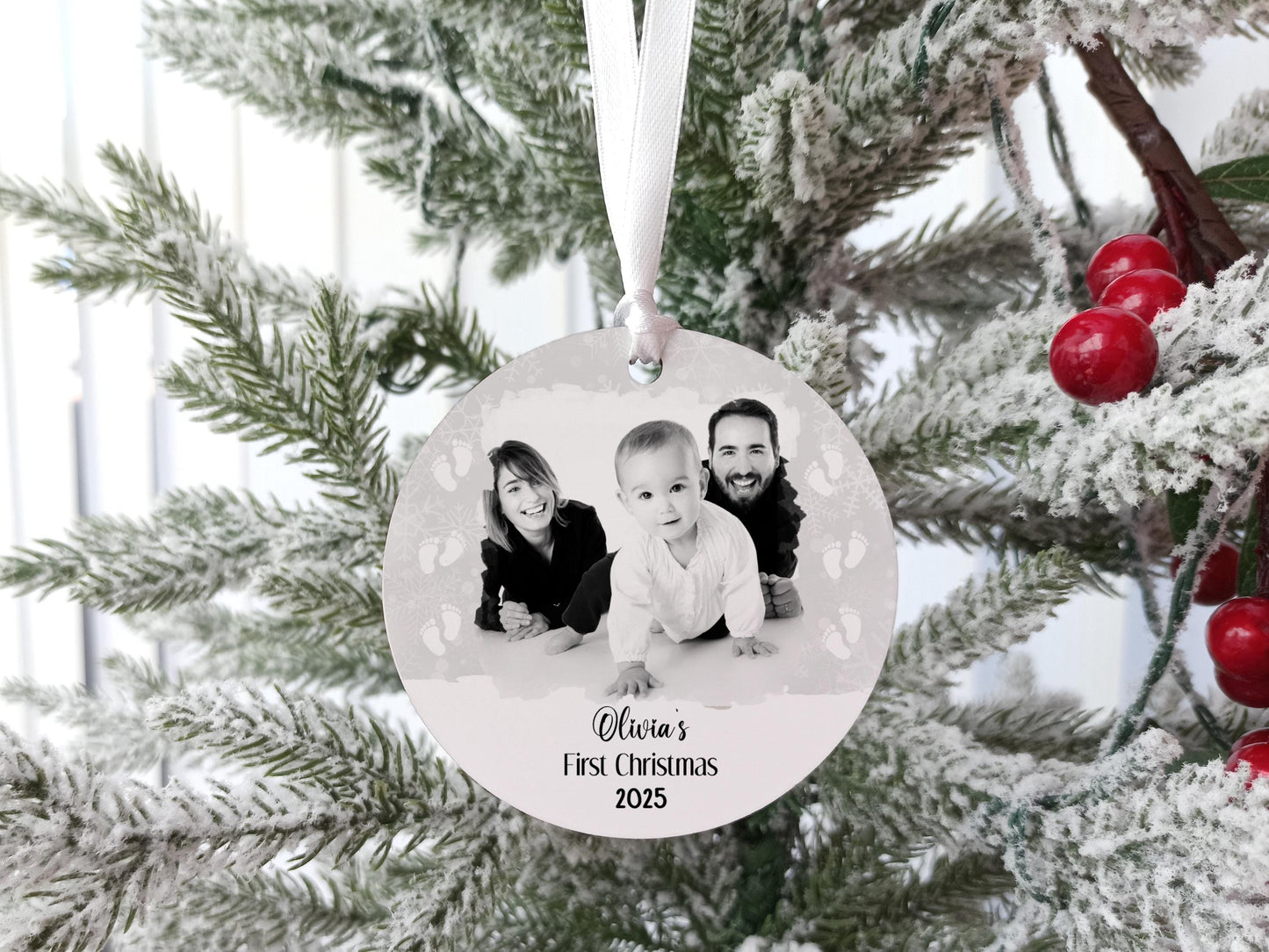 Babies First Christmas Photo Tree Decoration| Newborn |Baby Boy | Baby Girl
