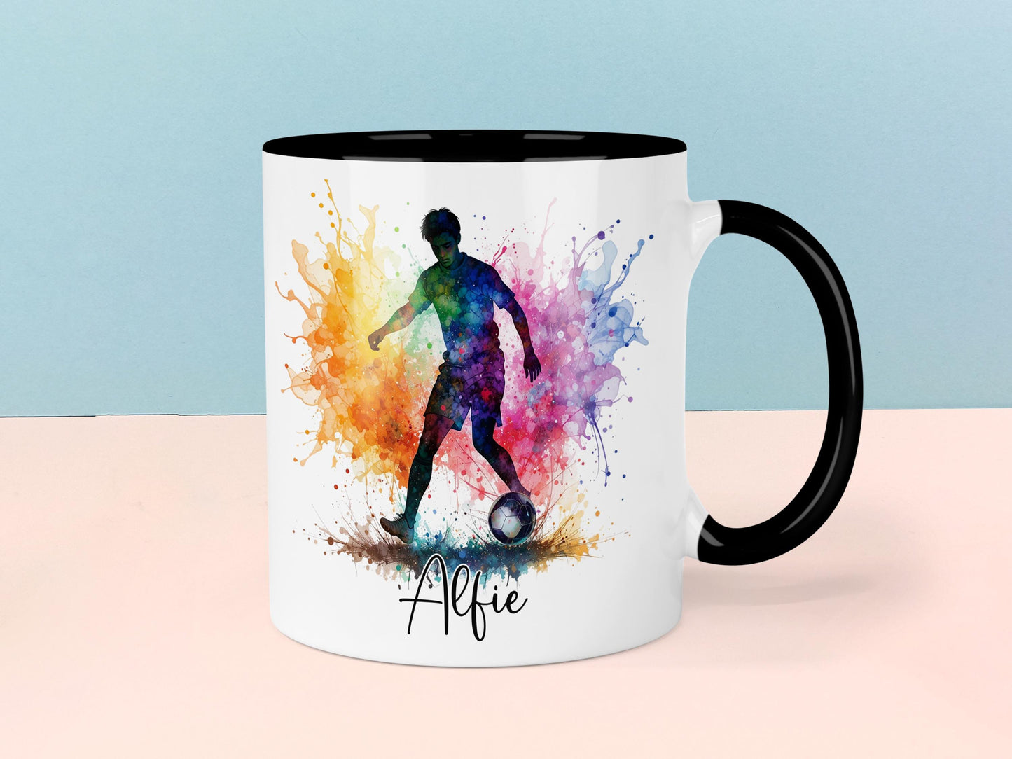 Football Mug,  Personalised gift for him.
