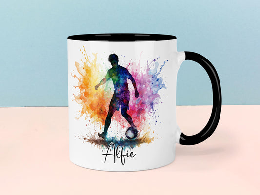 Football Mug,  Personalised gift for him.