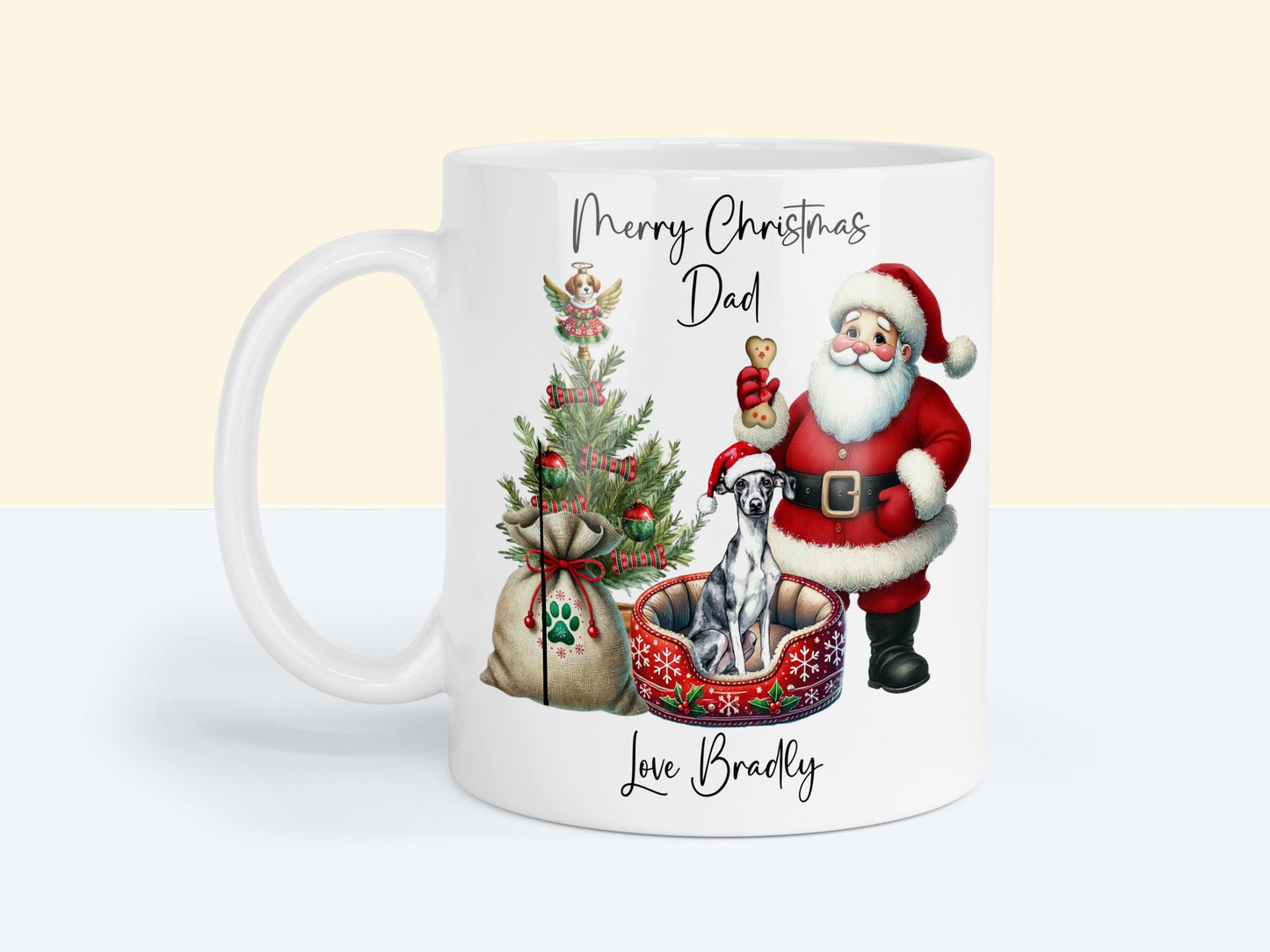 Whippet Christmas Mug Gift | Dog Mum or Dad Present