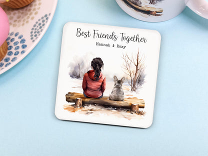 Frenchie Mug, Personalised Gift for Pet Owner,  Best Friends Together, French Bulldog
