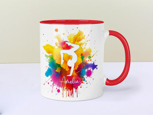 Gymnastics Mug, Gymnast personalised gift.  Good Luck Competition