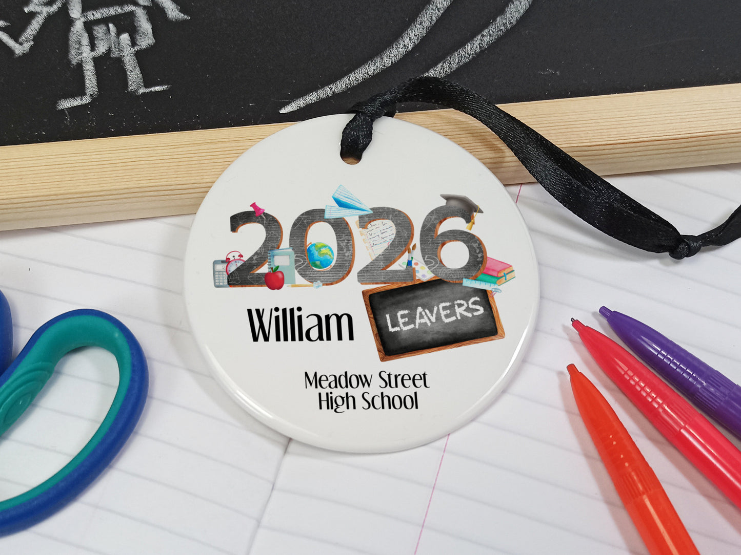 School Leaver Gift.  Ceramic Hanging Keepsake.