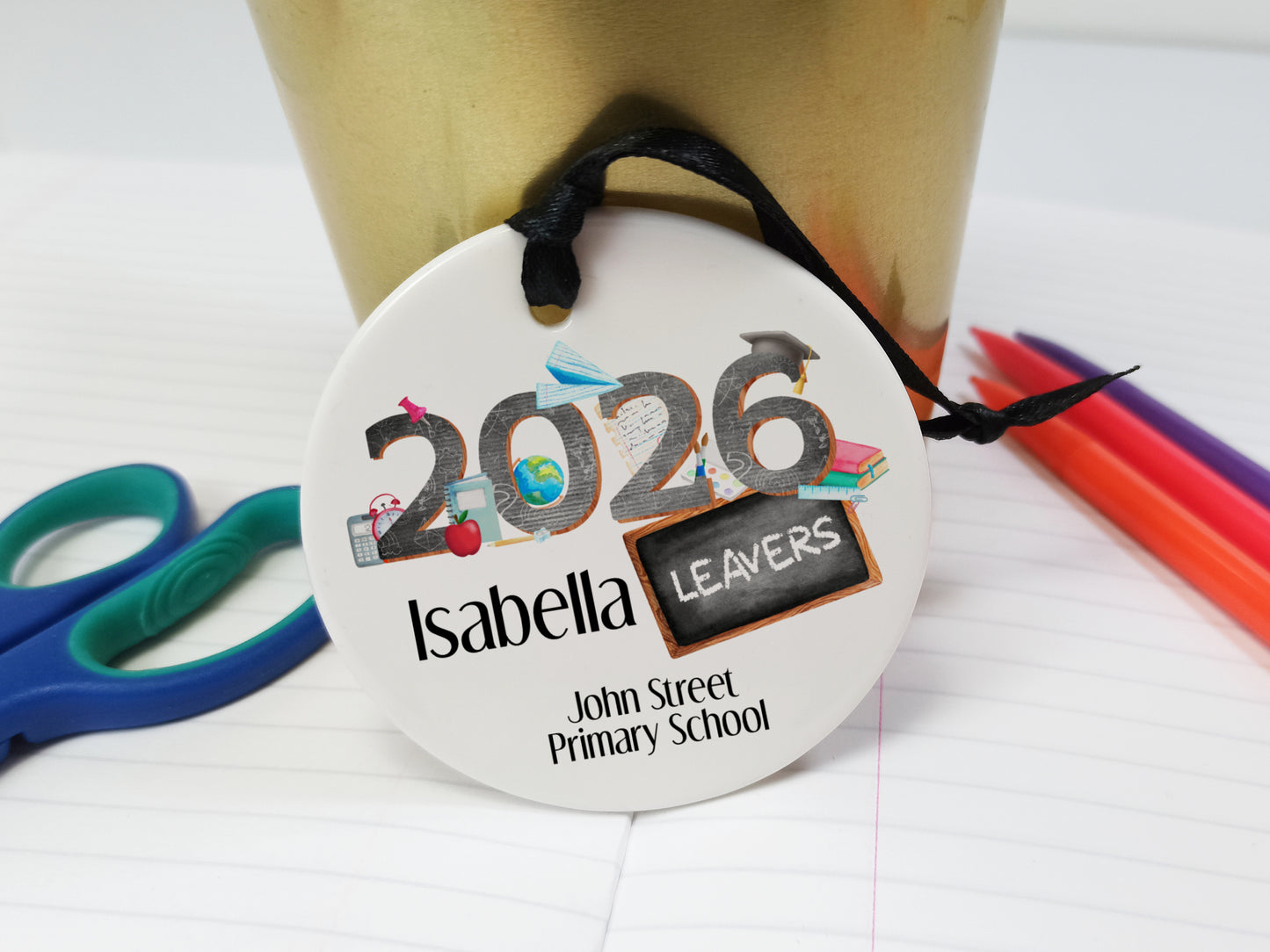 School Leaver Gift.  Ceramic Hanging Keepsake.