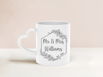 Mr & Mrs Personalised Mug