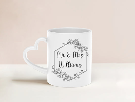 Mr & Mrs Personalised Mug