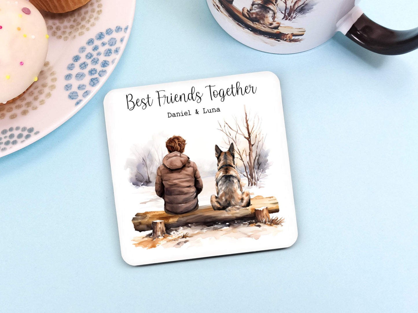 German Shepherd Mug, Alsation, Personalised Gift for Pet Owner