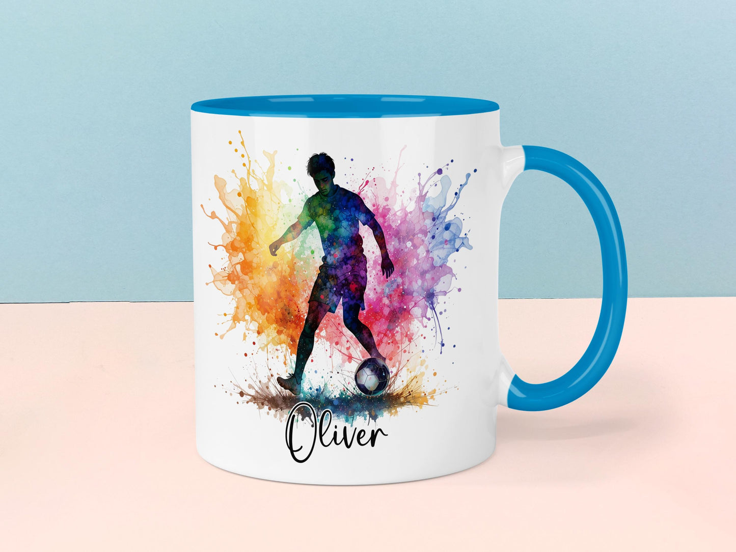 Football Mug,  Personalised gift for him.