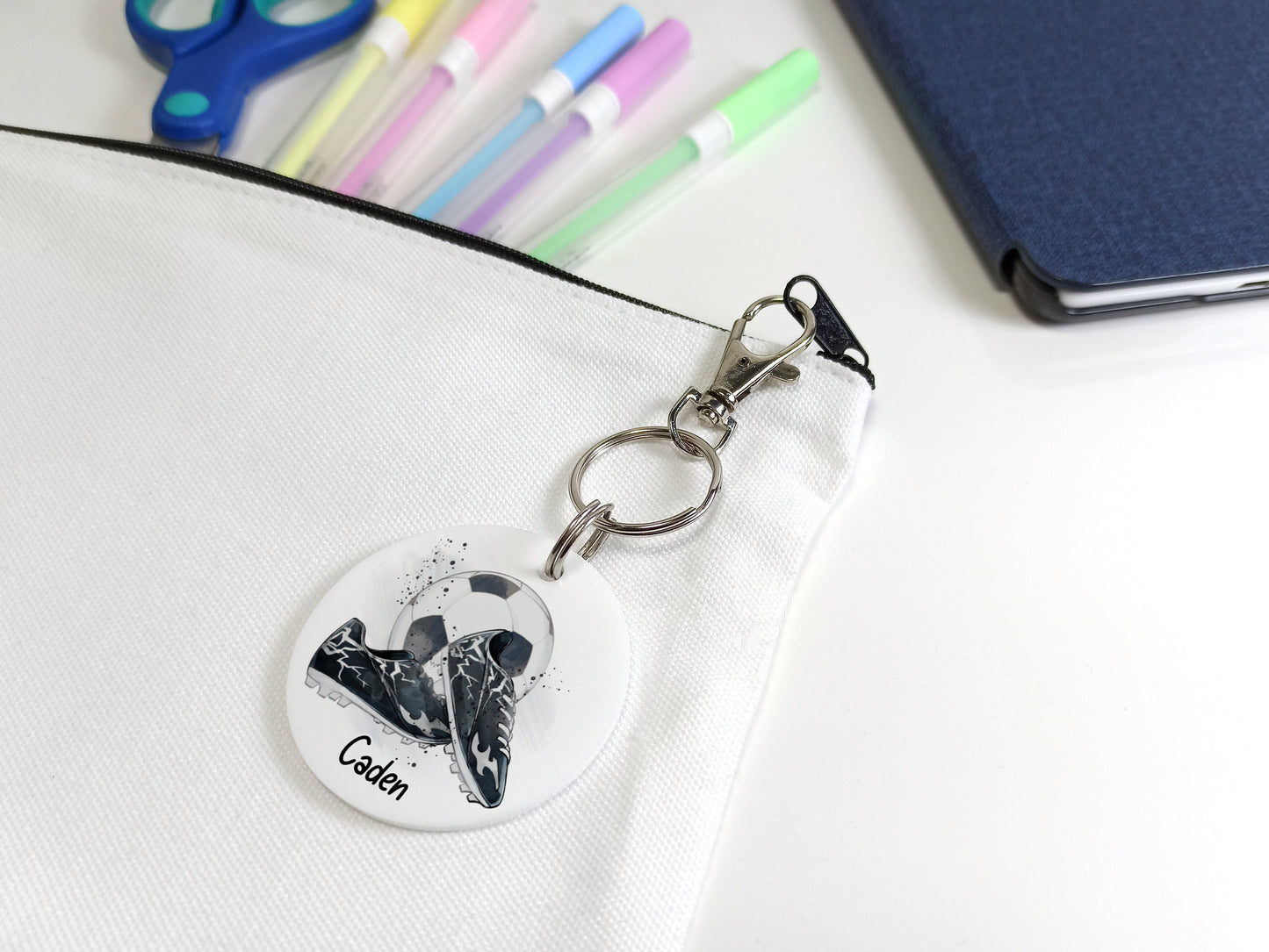 Football Personalised Bag Tag / Keyring