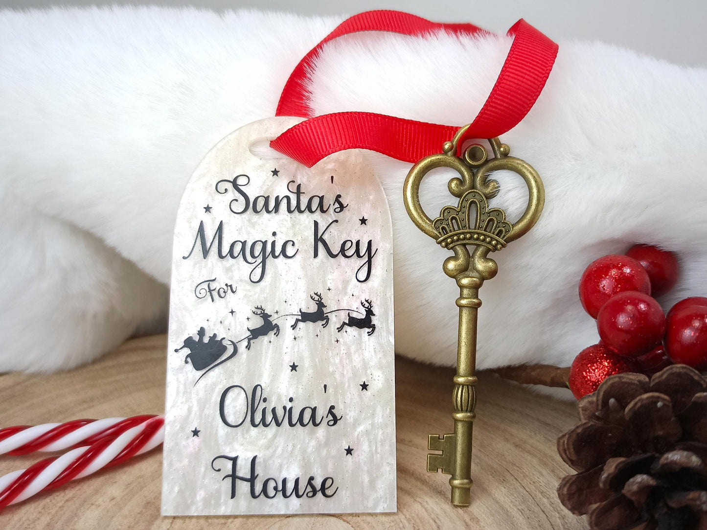 Magic Key for Santa for a house with no Chimney, Christmas Eve Tradition Keepsake