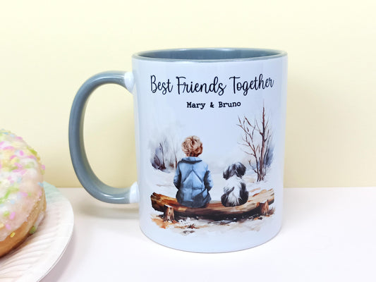Shih Tzu  Mug, Personalised Gift for Pet Owner, Best Friends Together